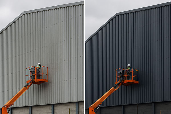 On-site paint sprayers working in Gloucester